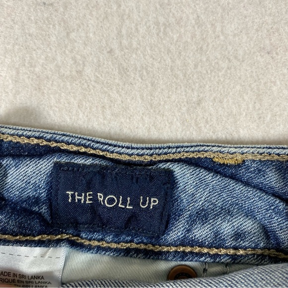 Lucky Brand Shorts The Roll Up Shorts Button Fly Jean Shorts Distressed … - Picture 4 of 11